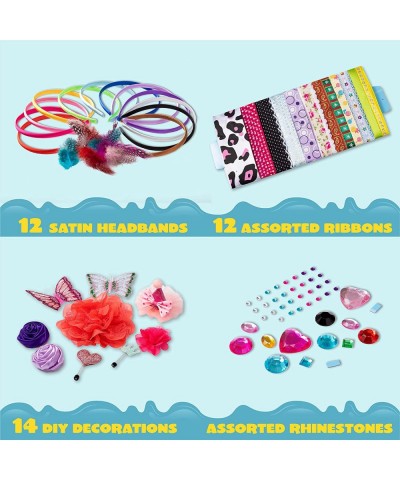 DIY Girl 12 Satin Fashion Headbands Kids Art and Crafts Kits Girls Jewelry Making Kit-Decorated with Hair Accessories $42.80 ...