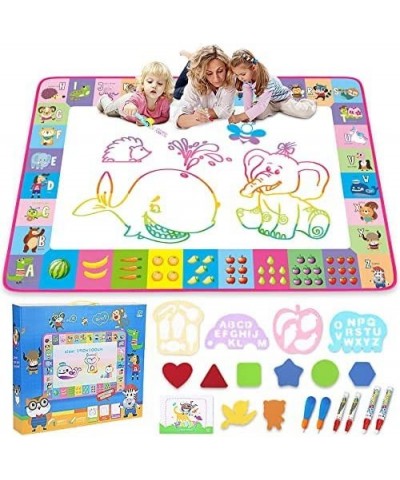 Water Doodle Mat - Kids Painting Writing Doodle Toy Board - Color Doodle Drawing Mat Bring Magic Pens Educational Toys for Ag...