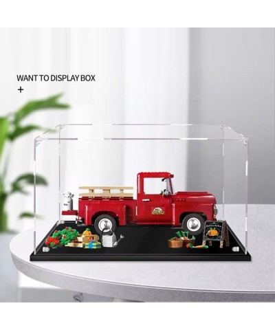 Acrylic Display Case Showcase Compatible with Lego Pickup Truck 10290 Vintage 1950s Building Kit (Only Display Box NO Lego-Ki...