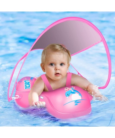 Baby Swimming Float with UPF50+ Sun Canopy Baby Floats for Pool Safety-Add Tail No Flip Overbaby Pool for Baby Age of 3-36 Mo...