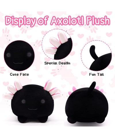 Axolotl Plush Toys Axolotl Stuffed Animal Plush Toy Cute Axolotl Plushie Axolotl Pillow Plush Toy Kawaii Black Stuffed Axolot...