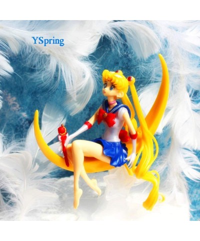 Sai lor Moo n Cake Toppers POP Anime Elegant Tsukino Usagi Princess Collectible Resin Action Figure Ornaments for Grils Birth...