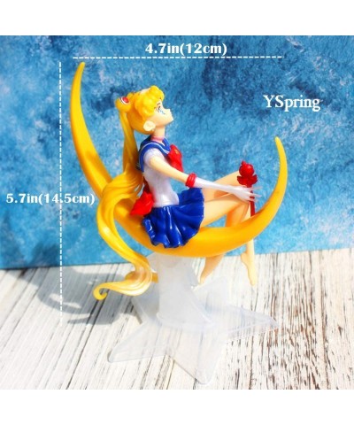 Sai lor Moo n Cake Toppers POP Anime Elegant Tsukino Usagi Princess Collectible Resin Action Figure Ornaments for Grils Birth...