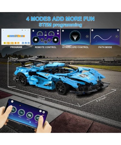 Remote Control Sports Race Car & APP Control Building Blocks Sets STEM Building Kits Educational Learning Toys for Boys and G...