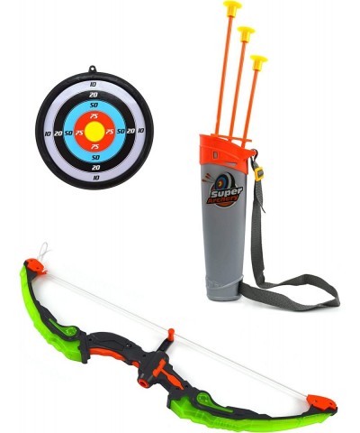 Light Up Bow and Arrow Playset for Boys - Archery Sport Set for Children Suction Cup Arrow Bow Carrying Canister and Target -...