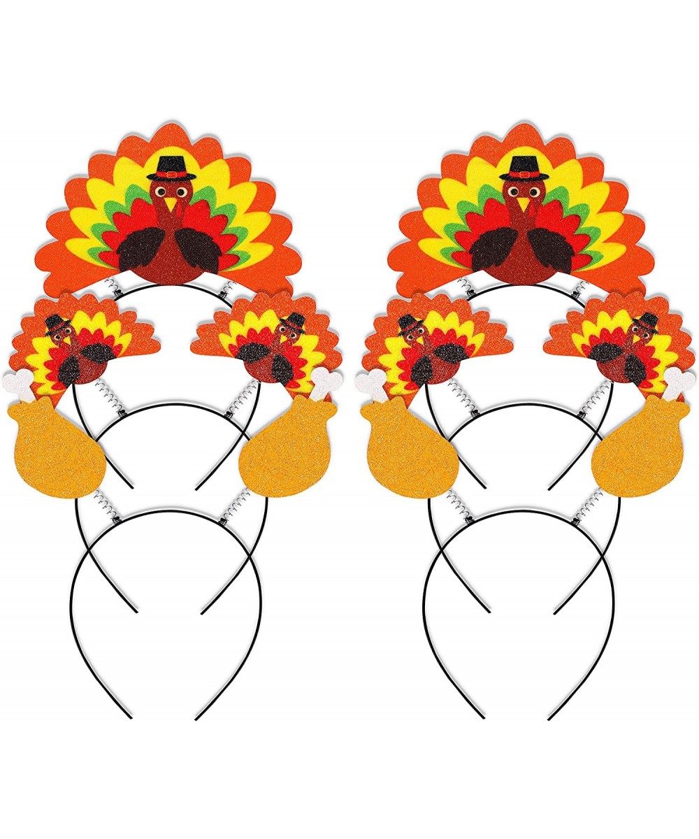 6PCS Thanksgiving Turkey Headband Decorations - Party Head Boppers Accessories $27.36 Kids' Party Hats