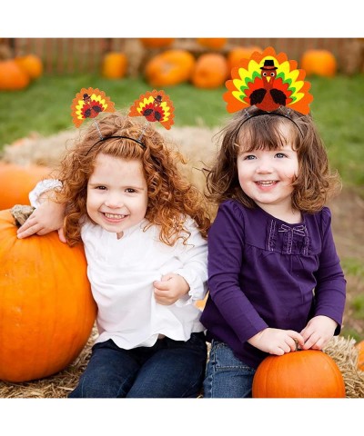 6PCS Thanksgiving Turkey Headband Decorations - Party Head Boppers Accessories $27.36 Kids' Party Hats