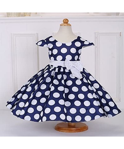 Girls Polka Dots Cap Sleeves Princess Skirt Bowknot Tutu Dress Mouse Ears Headband $38.20 Kids' Costumes