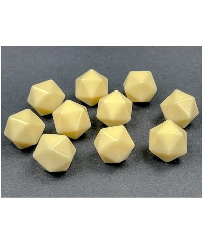 Customizable Ivory Blank Opaque Polyhedral Dice D20 (20 Sided) 16mm (5/8in) Pack of 10 $16.54 Game Accessories