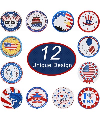 600 Pieces Labor Day Stickers Patriotic Stickers Independence Day Stickers for 4th of July Memorial Veteran's and Us Flag Day...