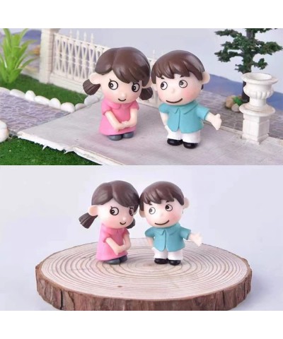 6pcs Miniature People Dolls Figures Cute Japanese Old Grandparents and Lovers Play Figurines for 1:24 DIY Dollhouse Decor Acc...