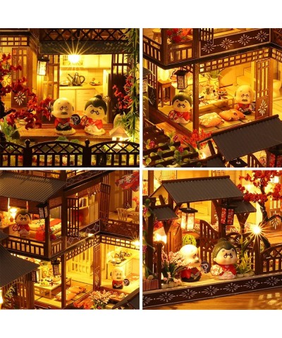 6pcs Miniature People Dolls Figures Cute Japanese Old Grandparents and Lovers Play Figurines for 1:24 DIY Dollhouse Decor Acc...