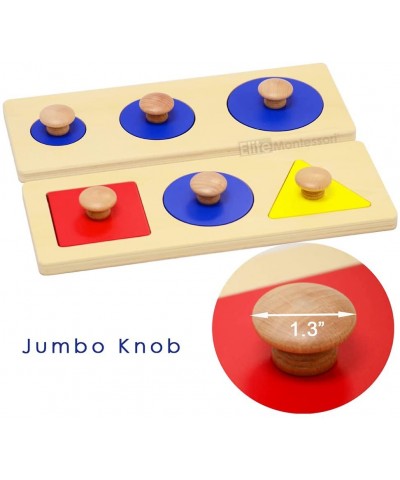 Single/Multiple Shape Puzzles Jumbo Knob Preschool Toddler Learning Material (Multiple Shape Puzzles) $40.19 Early Developmen...