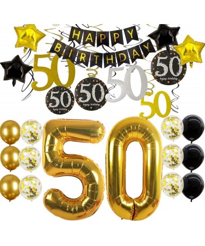 50th Birthday Decorations for Men Women 50th Birthday Party Decor 50 Years Old Birthday Decorations Balloons Over The Hill Pa...