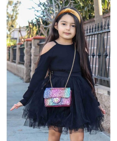 mibasies Kids Glitter Purse for Little Girls Toddler Crossbody Bags $26.49 Dress-Up Toy Purses