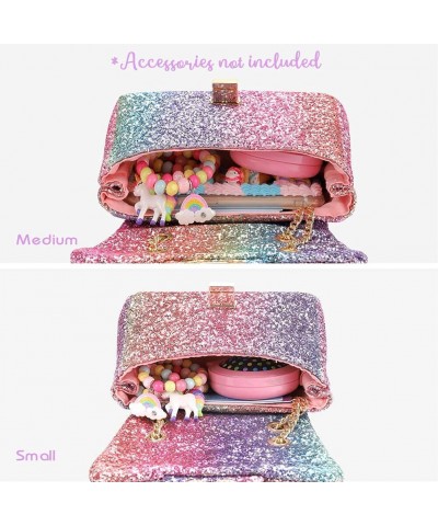 mibasies Kids Glitter Purse for Little Girls Toddler Crossbody Bags $26.49 Dress-Up Toy Purses