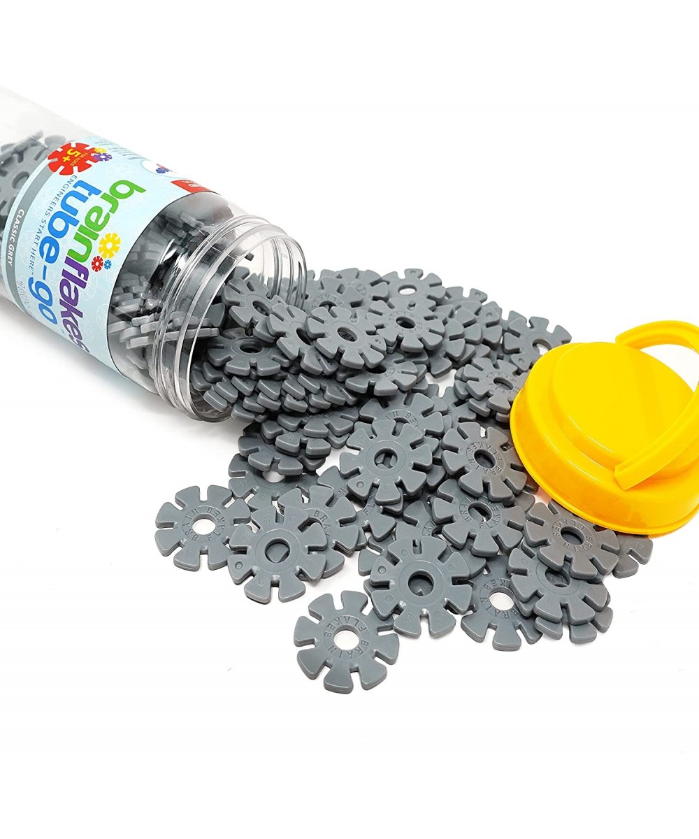 Brain Flakes 150+ Piece Tube-Go Gray - Classic Grey Single Color Add-On Travel Set $17.72 Toy Building Sets