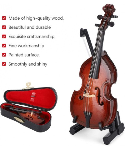 Bass Wooden Miniature Guitar Small Musical Instrument Miniature Model Home Decoration Gift 10cm $21.62 Kids' Musical Instruments