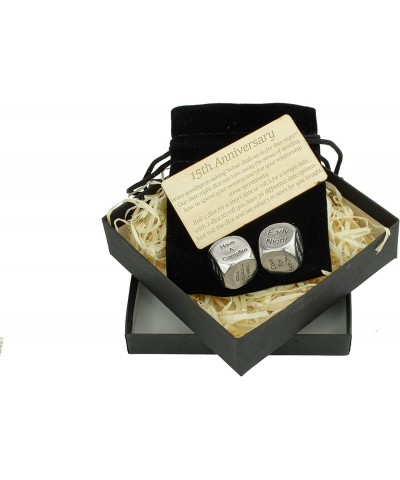 15 Year Anniversary Metal Date Night Dice - Create a Unique 15th Anniversary Date Night $29.24 Game Accessories