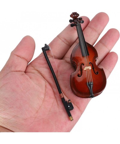 Bass Wooden Miniature Guitar Small Musical Instrument Miniature Model Home Decoration Gift 10cm $21.62 Kids' Musical Instruments