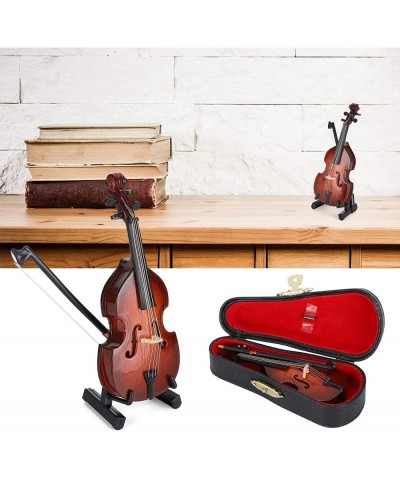 Bass Wooden Miniature Guitar Small Musical Instrument Miniature Model Home Decoration Gift 10cm $21.62 Kids' Musical Instruments