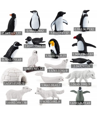 17PCS Arctic Penguin Figurines Toy Playset Realistic Antarctica Figurine Winter Habitat Adventure Toys Early Educational Toys...