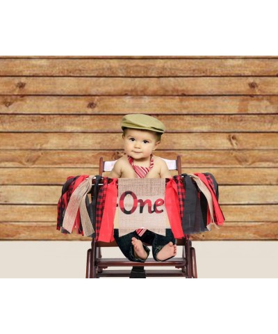 1st Birthday Banner for Lumberjack Party - Lumberjack One Birthday Highchair Banner for Photo Booth Props and Backdrop Cake S...