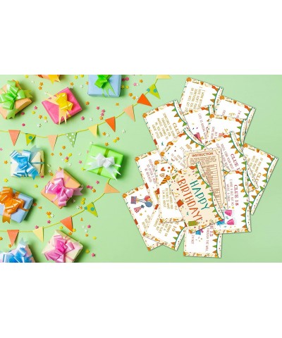 Birthday Treasure Hunt Clues Game Cards Birthday Party Scavenger Hunt Card Game(20 Cards with Colourful Envelopes) Indoor Out...