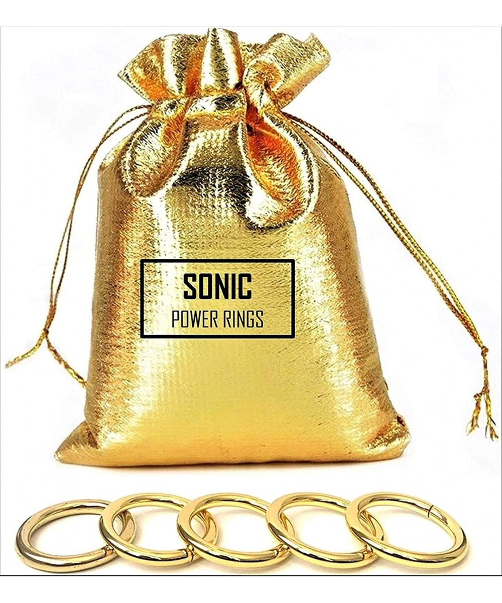 Sonic - Five Power Rings - in a Gift Bag - by Ace Trendz $34.05 Kids' Dress-Up Accessories