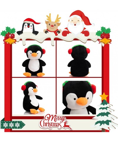 4PCS Christmas Plush Toy Set Santa Clause Reindeer Snowman and Penguin Santa Stuffed Animal Dolls Gifts for Kids 10inch $60.4...