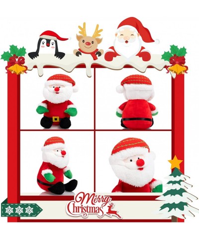 4PCS Christmas Plush Toy Set Santa Clause Reindeer Snowman and Penguin Santa Stuffed Animal Dolls Gifts for Kids 10inch $60.4...