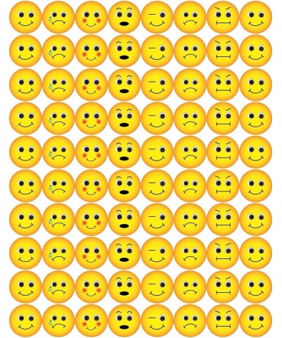 Emoji Emoticon Stickers - 2000 Stickers - 1/2 Inch 25 Sheets $24.45 Kids' Drawing & Writing Boards