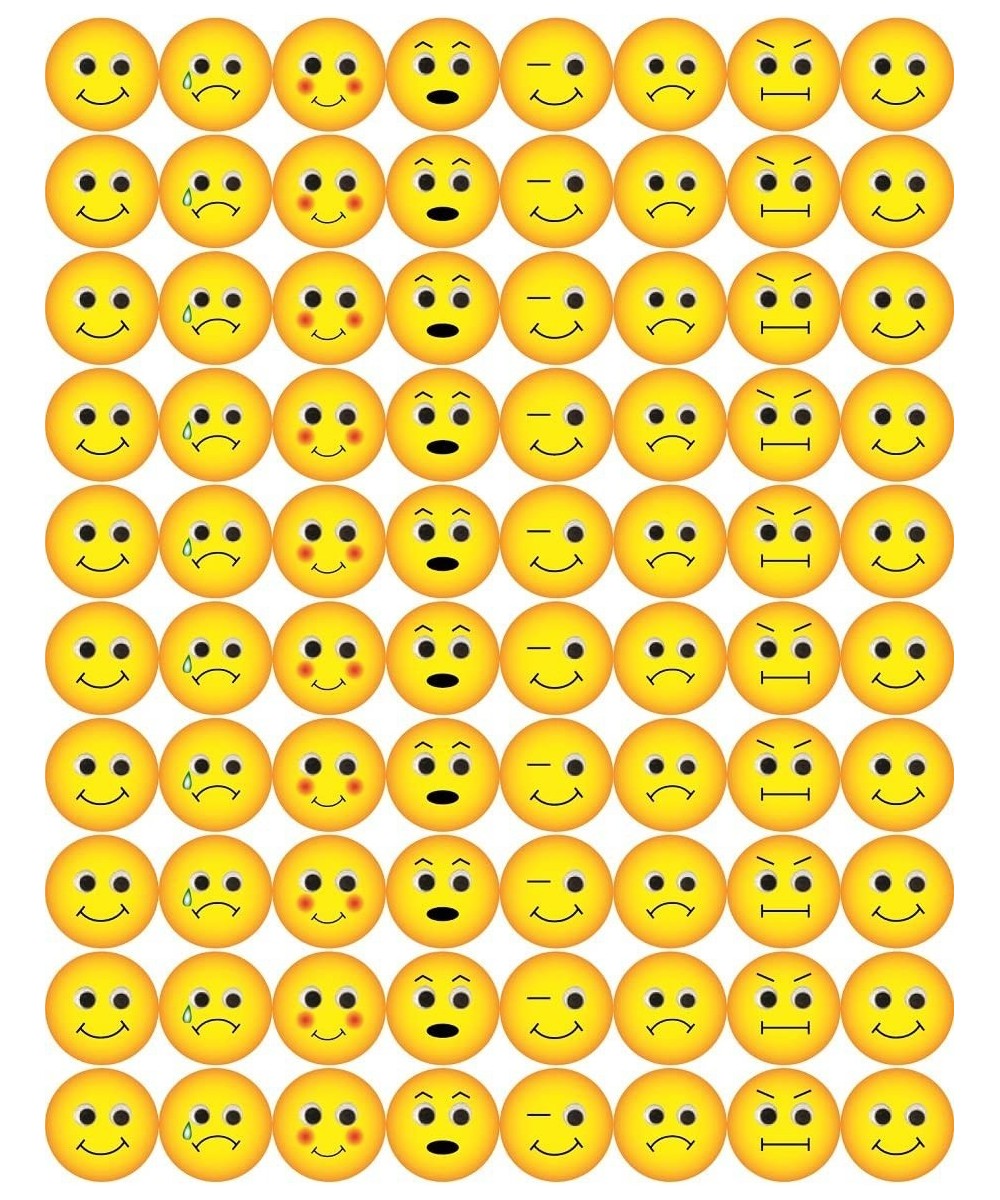 Emoji Emoticon Stickers - 2000 Stickers - 1/2 Inch 25 Sheets $24.45 Kids' Drawing & Writing Boards