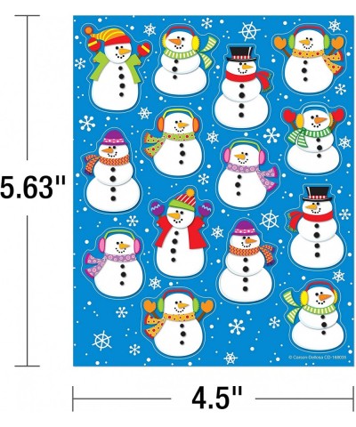 Carson Dellosa Snowman Stickers—6 Sheets of Colorful Winter Stickers for Homework Tests Assignments Winter Stickers for Class...