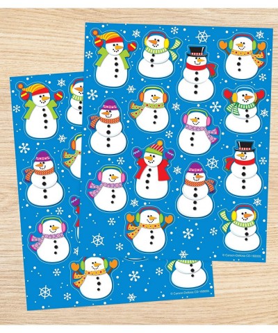 Carson Dellosa Snowman Stickers—6 Sheets of Colorful Winter Stickers for Homework Tests Assignments Winter Stickers for Class...