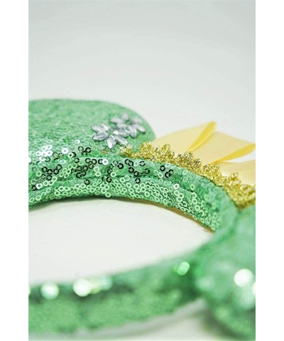 Sequin Mouse Ears Mint Headband with Crown Vacation Birthday and Party Accessory $17.69 Kids' Dress-Up Accessories