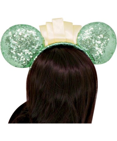 Sequin Mouse Ears Mint Headband with Crown Vacation Birthday and Party Accessory $17.69 Kids' Dress-Up Accessories