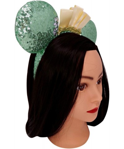 Sequin Mouse Ears Mint Headband with Crown Vacation Birthday and Party Accessory $17.69 Kids' Dress-Up Accessories