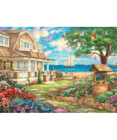 Sea Garden Cottage - 1000 Piece Jigsaw Puzzle with Hidden Images $25.82 Jigsaw Puzzles