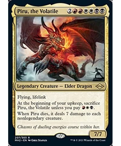 Magic: the Gathering - Piru The Volatile (207) - Modern Horizons 2 $10.32 Trading Cards & Accessories