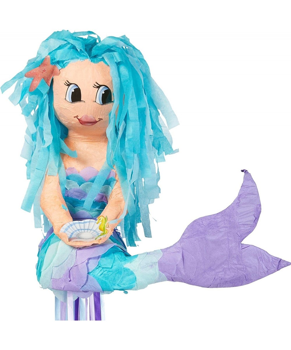 Mermaid Pull String Pinata 16” x 16 1/2” x 9” $66.96 Piñatas