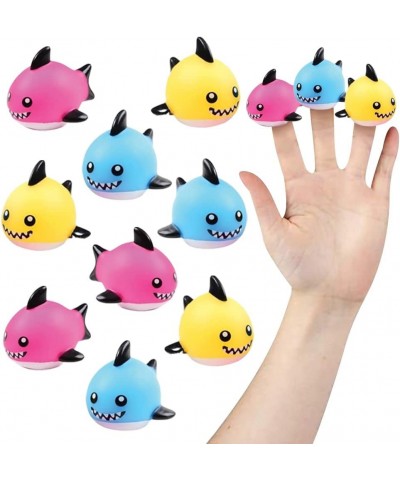 Baby Shark Finger Puppets Set of 12 Finger Puppets for Kids in Assorted Colors Fun Birthday Party Favors Goodie Bag Fillers f...