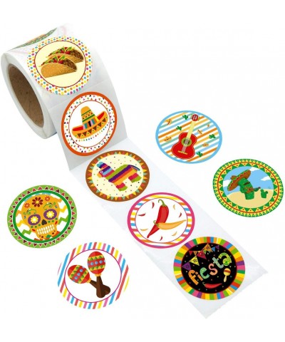 Fiesta Party Stickers Cinco De Mayo Festival Mexican Decorations 200Pcs Per Roll $15.94 Kids' Stickers