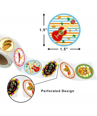 Fiesta Party Stickers Cinco De Mayo Festival Mexican Decorations 200Pcs Per Roll $15.94 Kids' Stickers