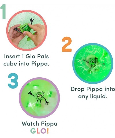 Pippa Water-Activated Bath Toy with 6 Reusable Light-Up Cubes for Sensory Play $44.35 Bathtub Toys