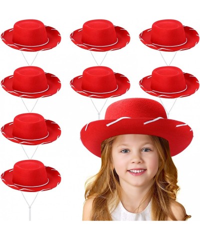 8 Pcs Cowboy Hat Toddler Cowgirl Hat Western Preppy Hat Kids' Costume Hats for Girls Boys Role Play Cosplay Halloween Costume...