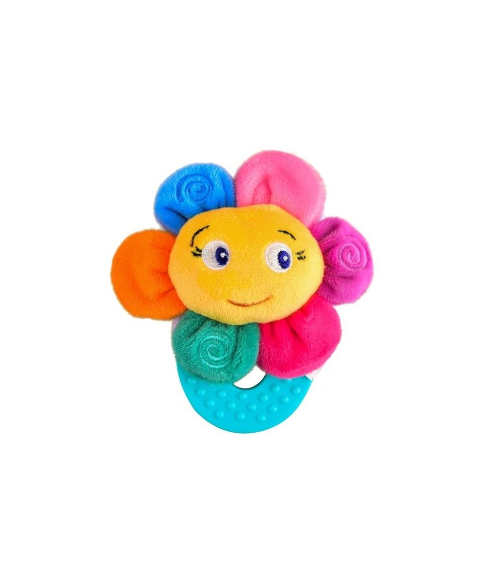 Flower Teether for Babies 0-2.5 yrs Baby Chew toys Easy to hold Wrist Teethers for babies Natural Organic Freezer Safe Teethe...