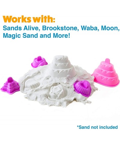 Sand Molds Beach Toys for Kids - 23pk Sand Castle Building Kit Sandbox Toys for Toddlers Compatible with Any Molding Clay and...