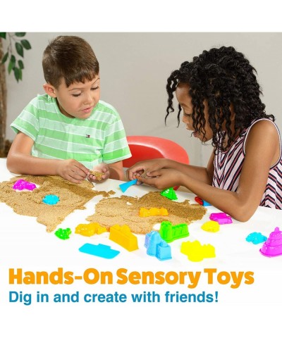 Sand Molds Beach Toys for Kids - 23pk Sand Castle Building Kit Sandbox Toys for Toddlers Compatible with Any Molding Clay and...