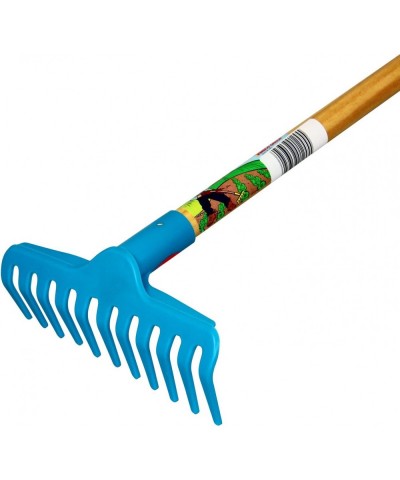 1245 Little Diggers Child Safe Tool Kids Children's Garden Rake Blue $23.52 Toy Gardening Equipment